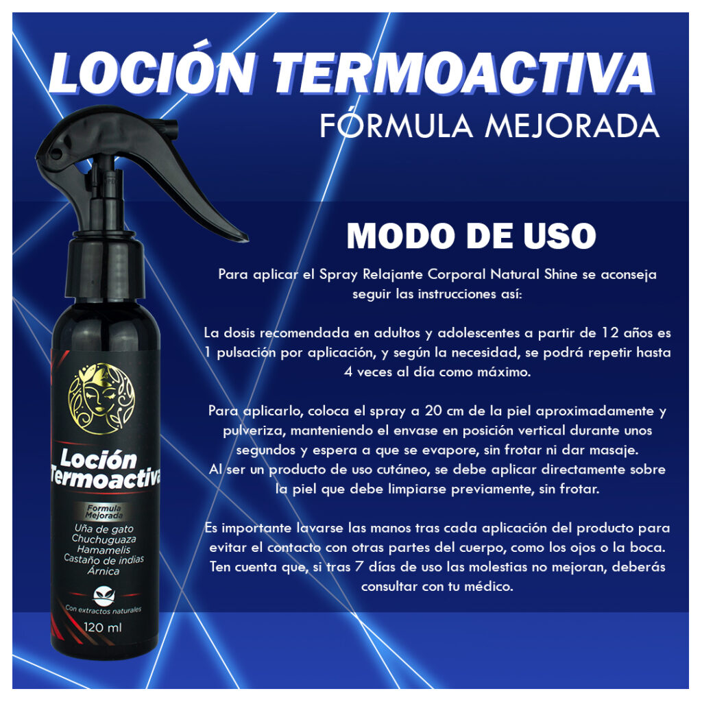 loción termoactiva